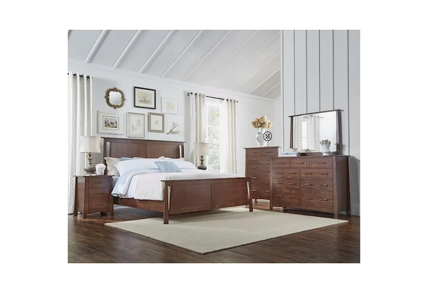 Sodo King Panel Bedroom Group by AAmerica at Esprit Decor Home Furnishings